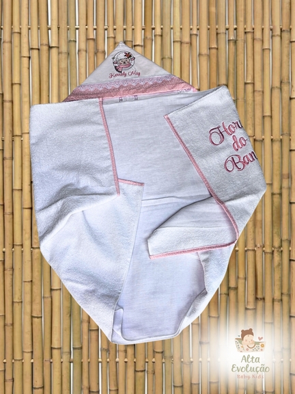 Kit Enxoval Menina – Bordado Ovelhinha com Cachecol e Flores - Imagem 2