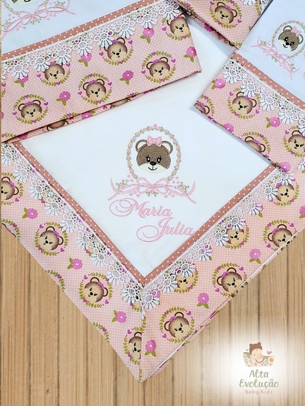 Cueiro Personalizado – Estampa Ursinha