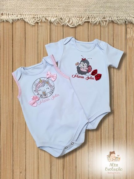 Kit 2 Bodys Personalizados – Manga Curta